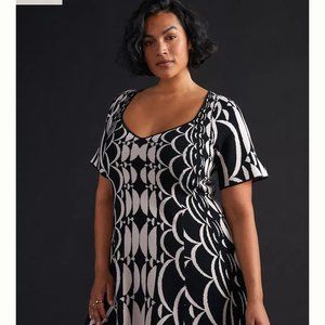 Anthropologie Jacquard Mini Dress